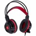 Fone Headset VX Gaming Taranis V2 P2 com microfone - preto e vermelho - Vinik