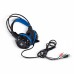 Fone Headset VX Gaming Taranis V2 P2 com microfone - preto e azul - Vinik