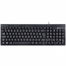 Teclado Multimídia USB Slim Dynamic 116 teclas ABNT2 resistente à água 1.8m preto DT130 - Vinik