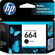 Cartucho de tinta 664 Preto - F6V29AB - HP