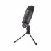 Microfone condensador USB FNK-02 - Novik (acompanha cabo USB e tripé)