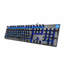 Teclado Gamer USB Mecânico Switch Blue LED Azul GK400F - HP