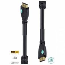 Cabo HDMI 2.0 4K Ultra HD 3D Conexão Ethernet com filtro 15m - H20F-15 - Vinik