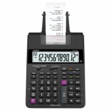 Calculadora de mesa com bobina 12 dígitos  HR-100RC-BK-B-DC  Preta - Casio