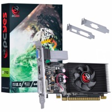 Placa de Vídeo Nvidia Geforce GT710 2GB DDR3 64 Bits com kit low profile single fan - PA710GT6402D3LP - PCYES