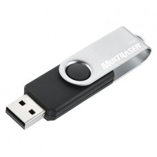 Pendrive TWIST2 Preto/Prata 64GB USB 2.0 Multilaser - PD590