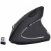 Mouse sem fio recarregável 2.4 GHZ Vertical Ergonônico Power Fit 1600 DPI preto USB - PM300 - Vinik