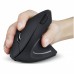 Mouse sem fio recarregável 2.4 GHZ Vertical Ergonônico Power Fit 1600 DPI preto USB - PM300 - Vinik