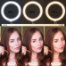 Kit Ring Light LED 26cm 10 pol com tripé 1,65m e suporte para celular até 8'' - RL26 - Vinik