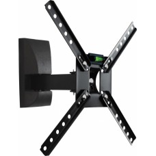 Suporte para TV da 10 a 55" articulado SBRP130 preto - inclinação 15° - BRASFORMA