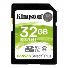 Cartão Memória SDHC 32GB Canvas Select Plus SDS2/32GB - Kingston