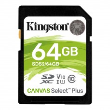 Cartão Memória SDHC 64GB Canvas Select Plus SDS2/64GB - Kingston