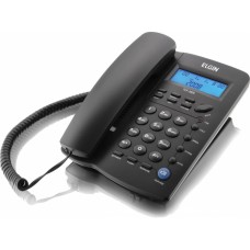 Telefone com fio, Id. Chamadas e Agenda TCF3000 Preto ELGIN