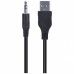 Caixa de som 2.0 USB 6W RMS One preta - VS-202 - Vinik